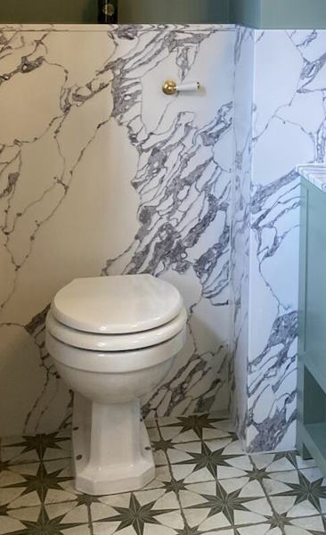 toilet with concealed cistern