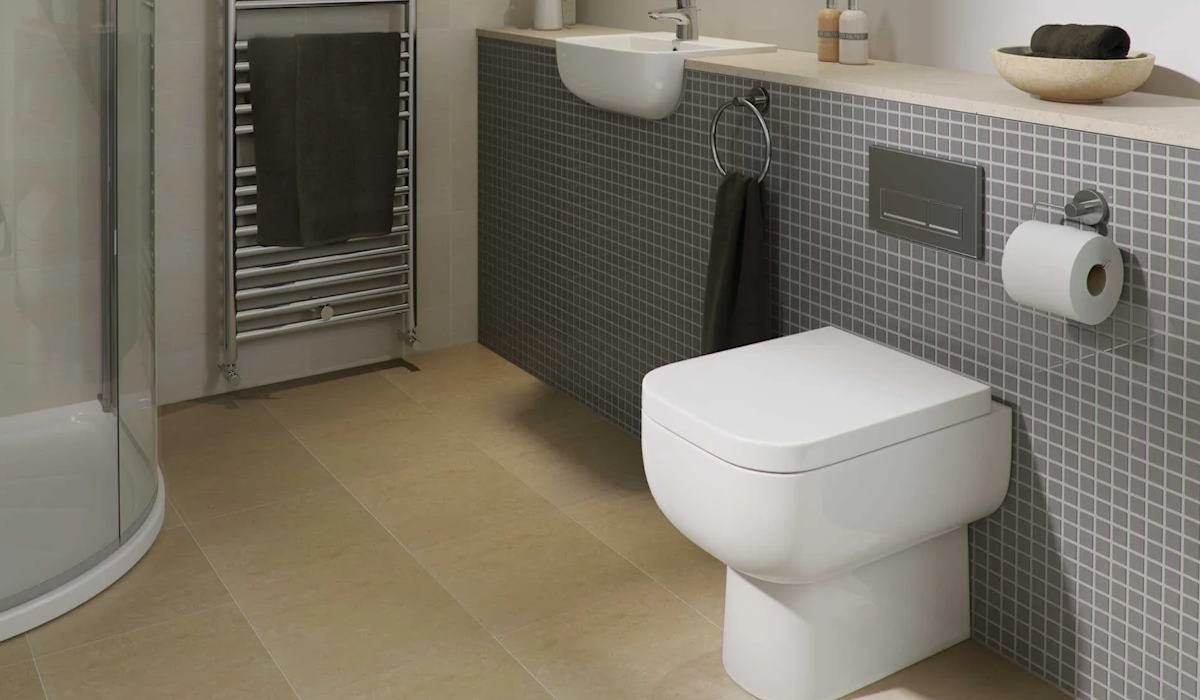 btw toilet against a stud wall