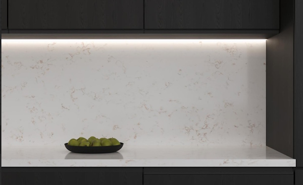 verona gold quartz splashback 