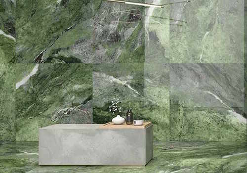 matching wall and floor tiles