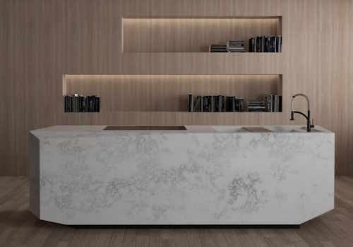 crl stone-clad kitchen island